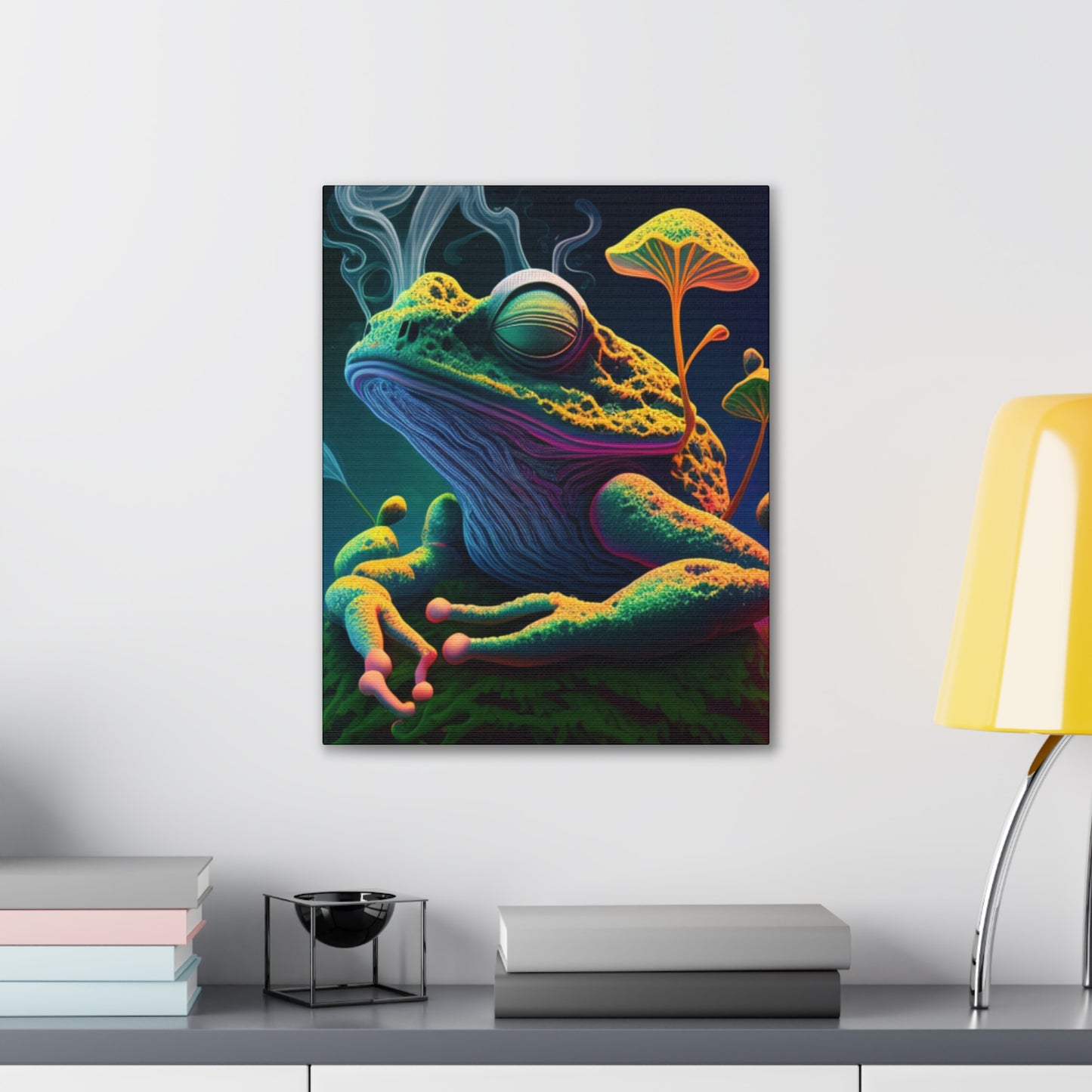Psychedelic Frog Canvas