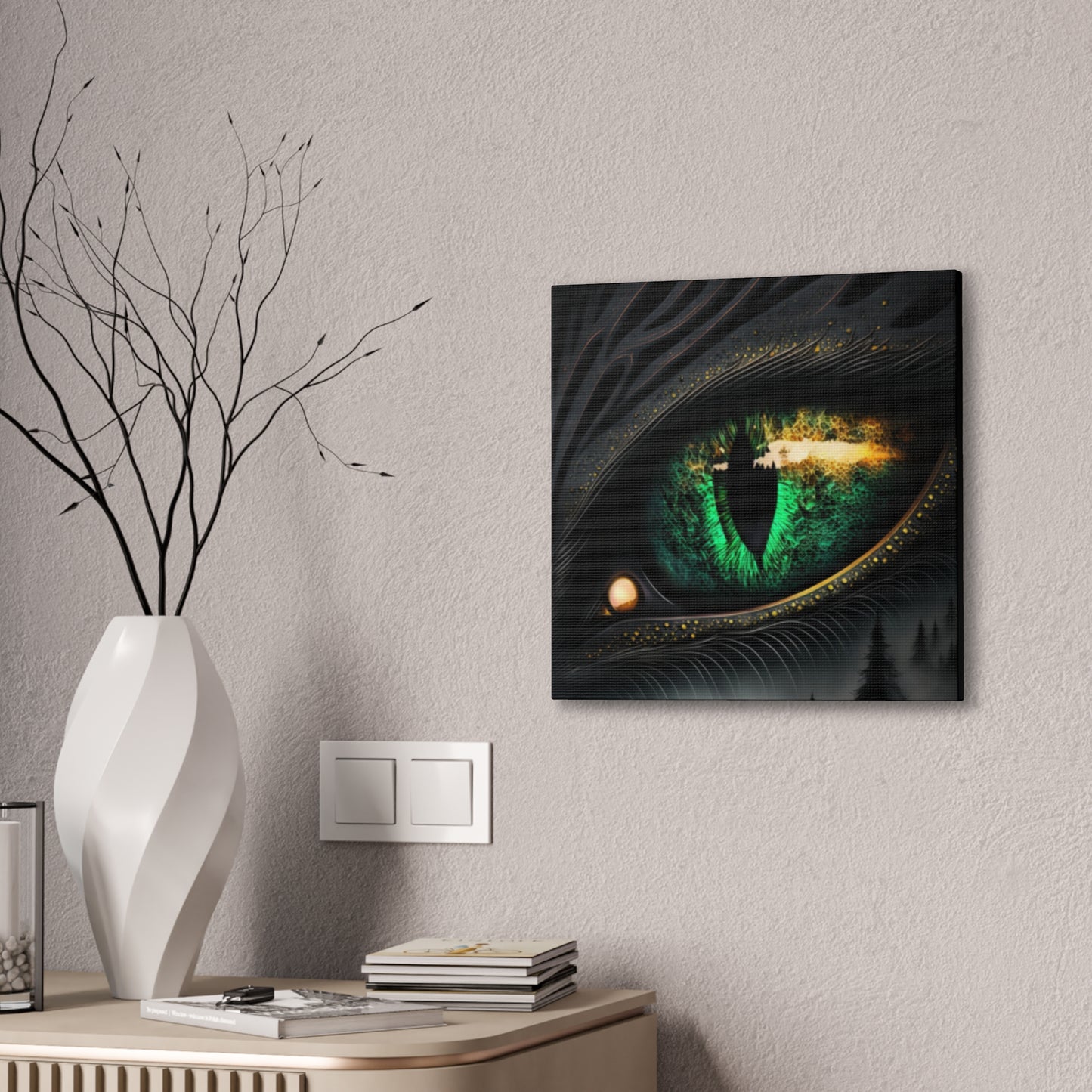 Steampunk Dragon Eye Canvas