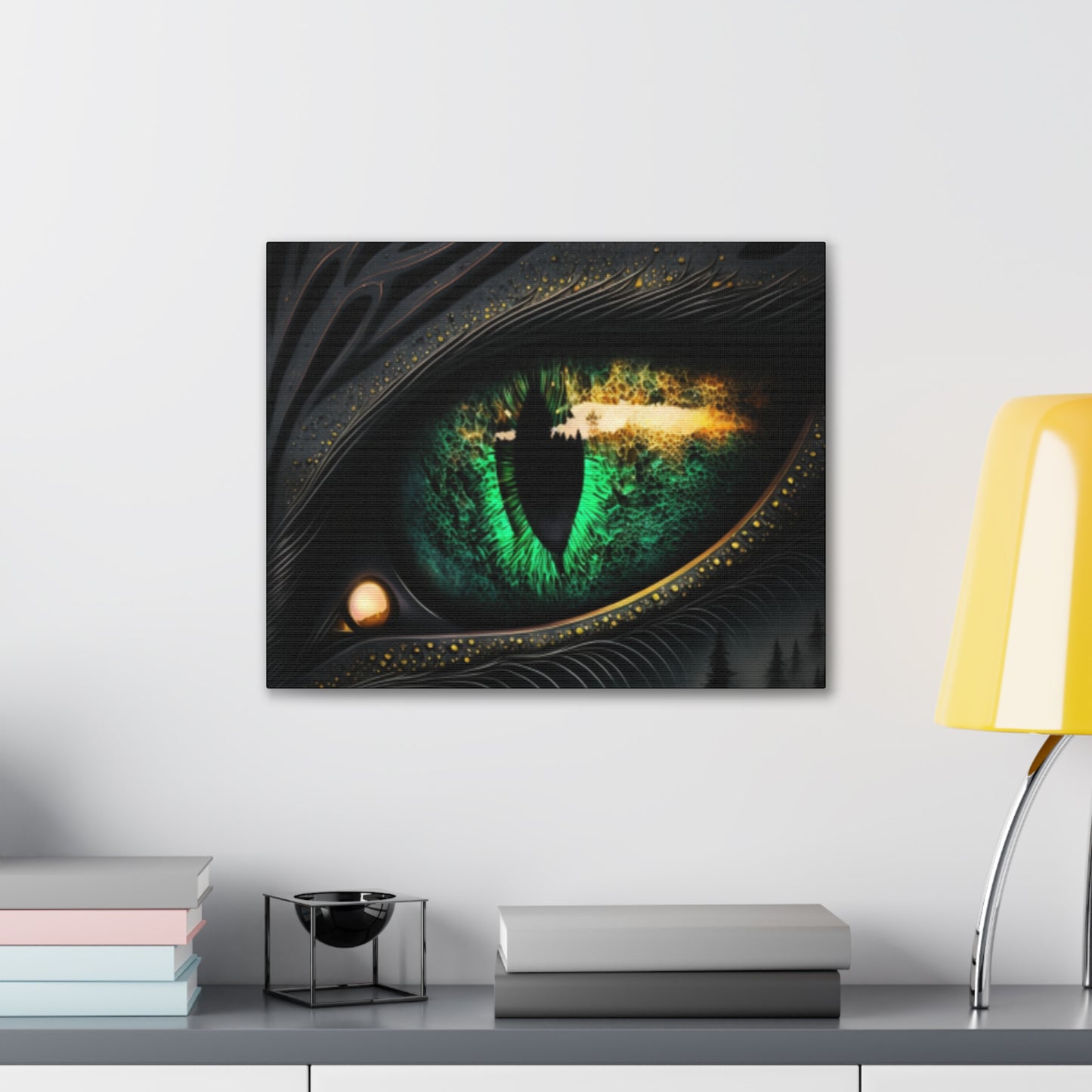 Steampunk Dragon Eye Canvas