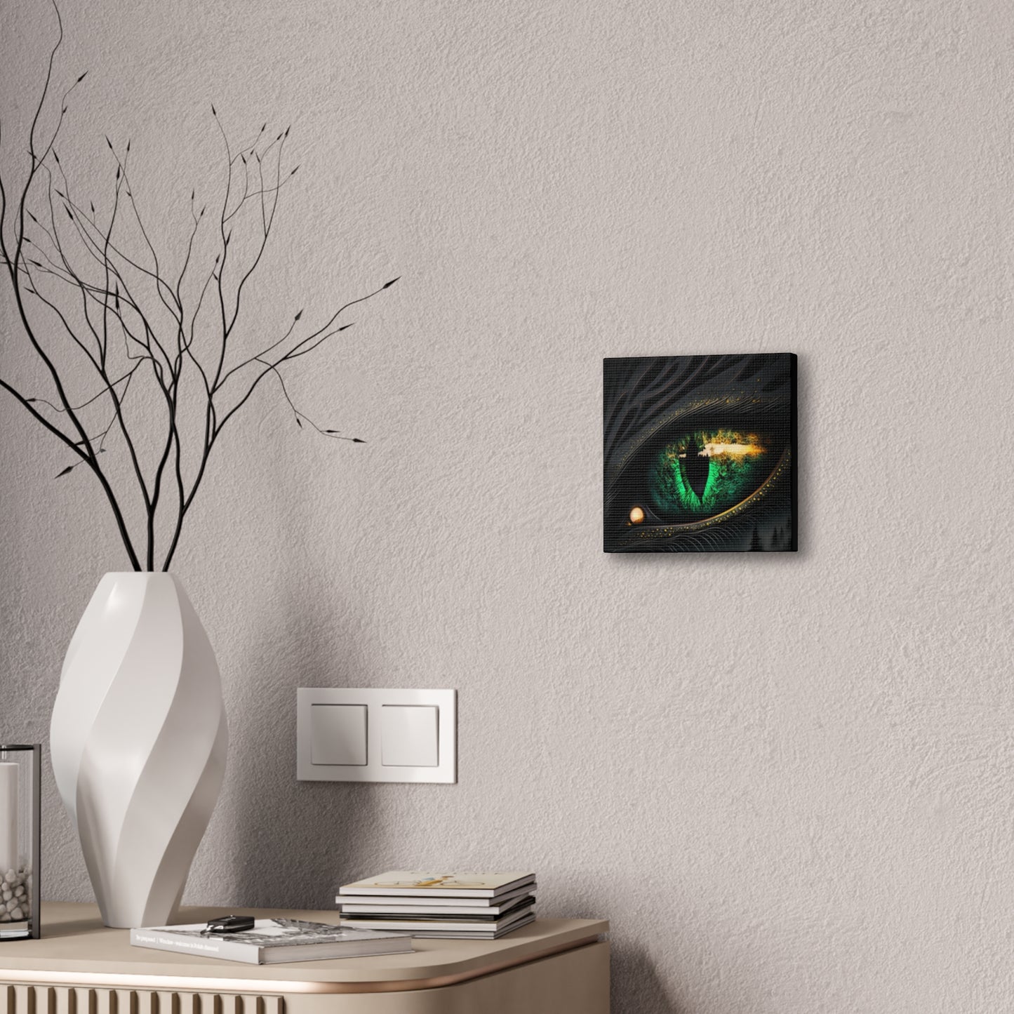 Steampunk Dragon Eye Canvas