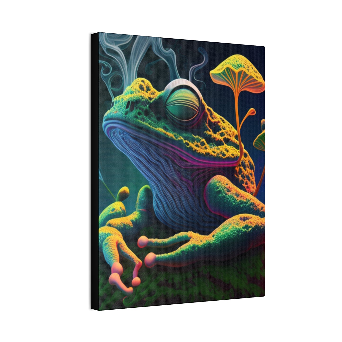 Psychedelic Frog Canvas