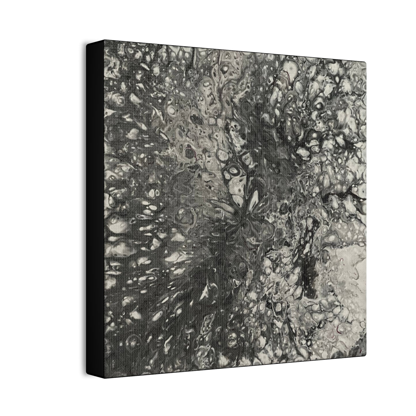 Monochrome Whirl Canvas