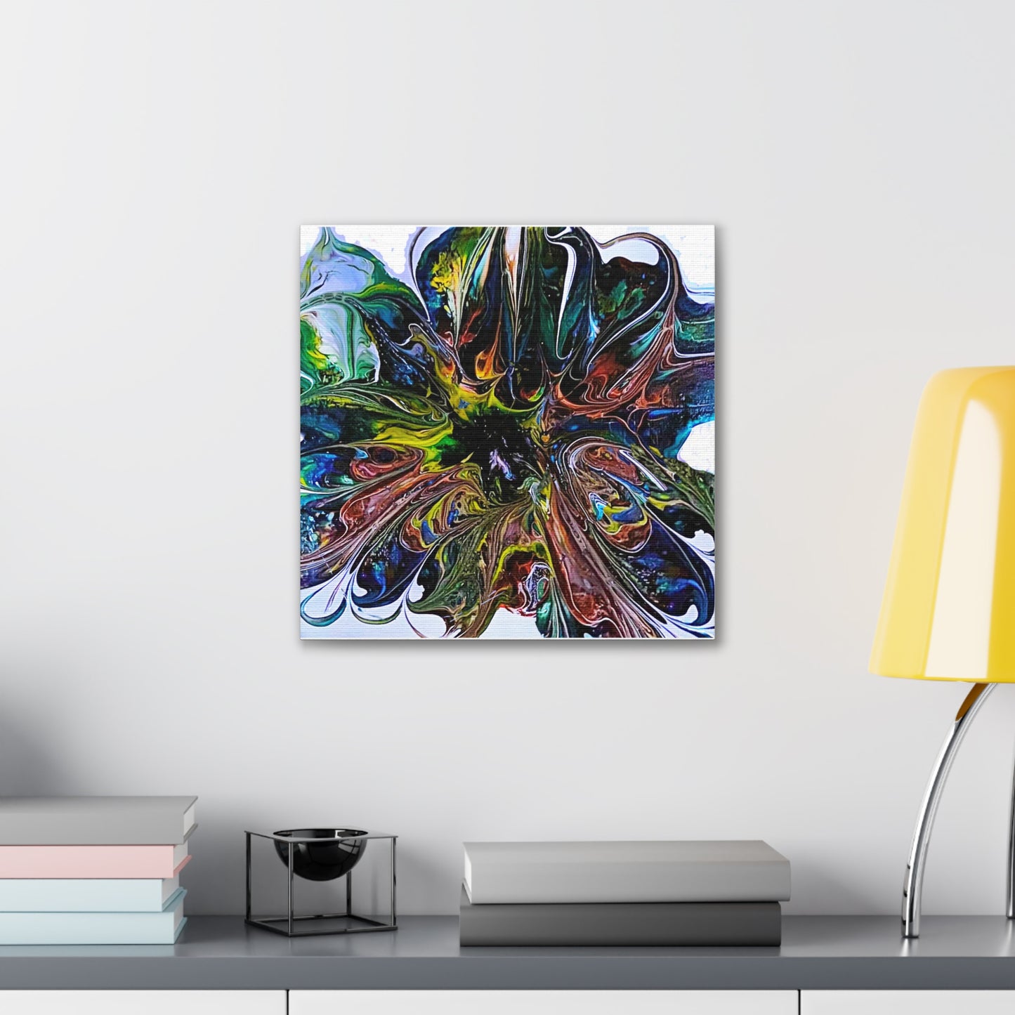 Color Burst Blossom Canvas