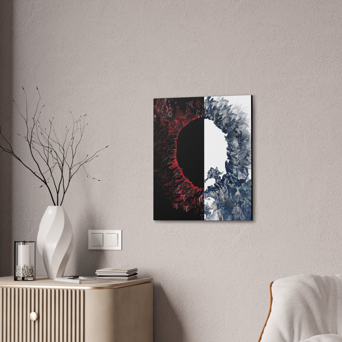 Ying and Yang Eclipse Canvas